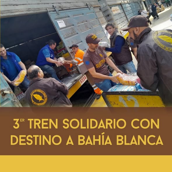 Tren solidario a Bahia Blanca